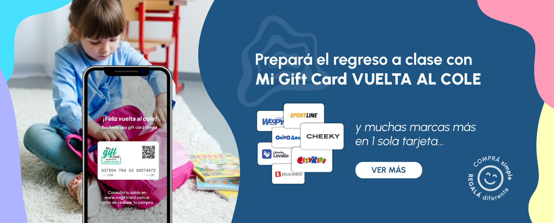 mi gift card multimarca vuelta al cole
